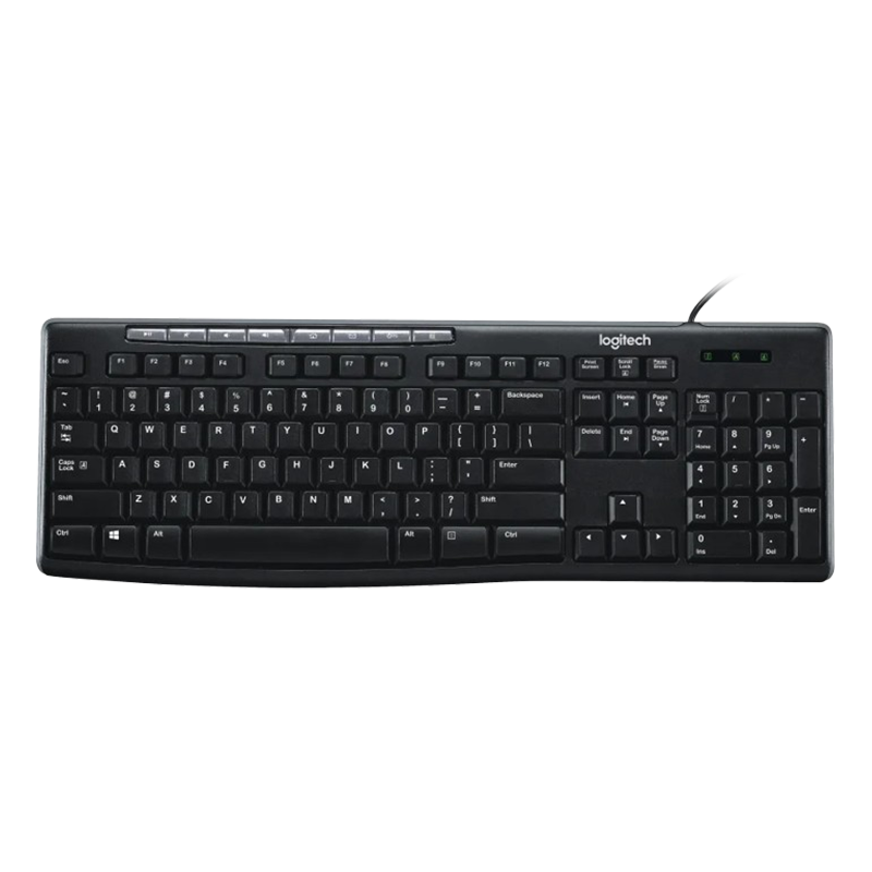 LOGITECH MK200 MEDIA CORDED KEYBOARD AND MOUSE COMBO