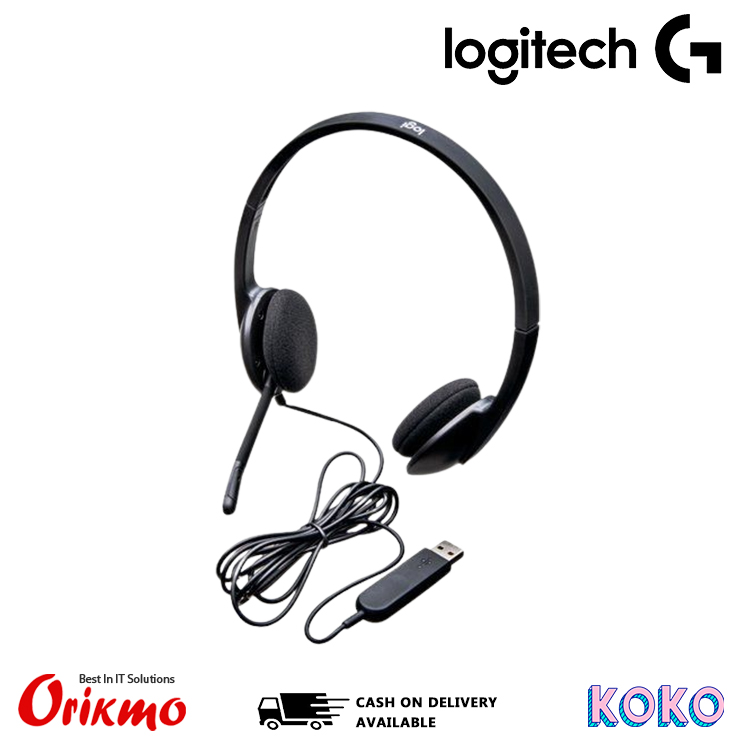 LOGITECH H340 USB HEADSET (Noise - Canceling Mic)