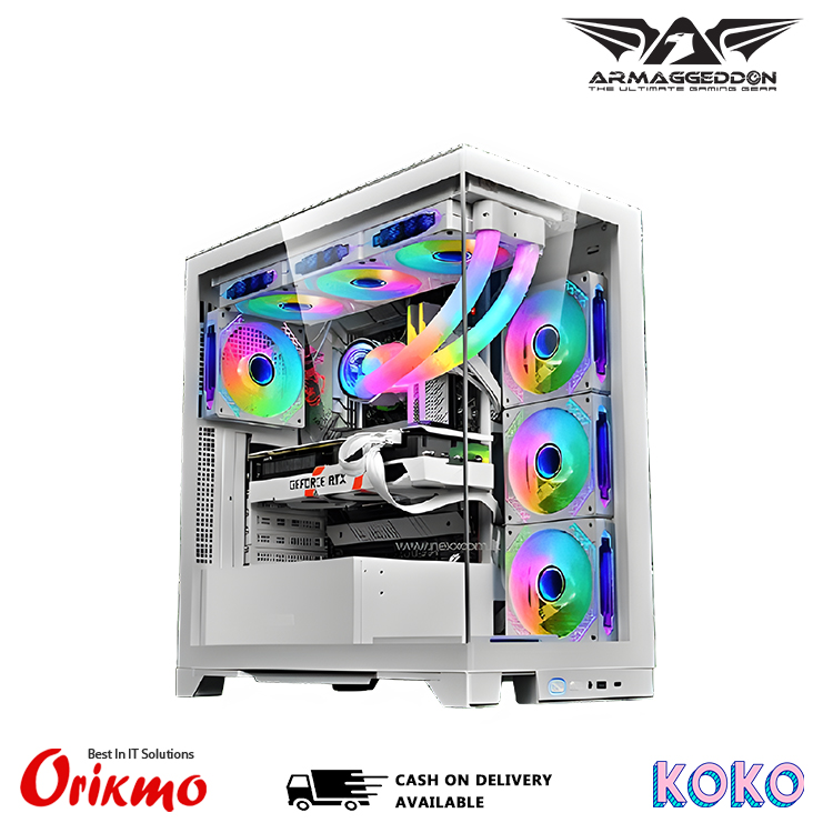 ARMAGGEDDON AQUARON XTREME GAMING CASING - WHITE