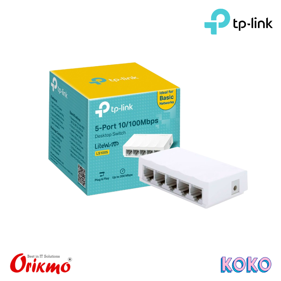 TP LINK LS1005 10/100 MBPS DESKTOP SWITCH 5 PORT
