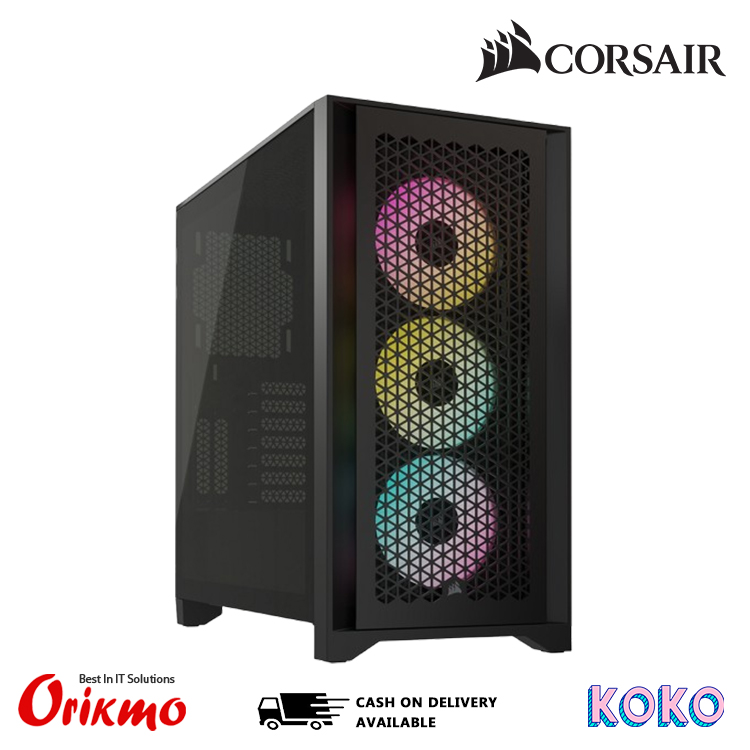 CORSAIR 4000D AIRFLOW RGB BLACK GAMING CASE CC-9011240-WW