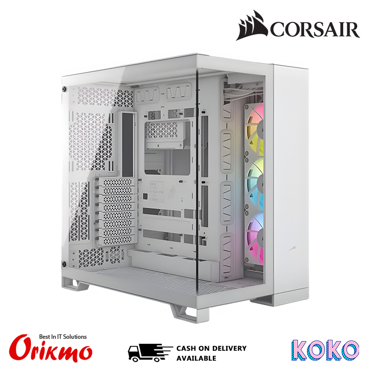 CORSAIR 6500X  DUAL CHAMBER PC CASE WHITE CC-9011258-WW