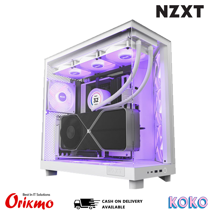 NZXT H6 FLOW RGB WHITE CASE CC-H61FW-R1