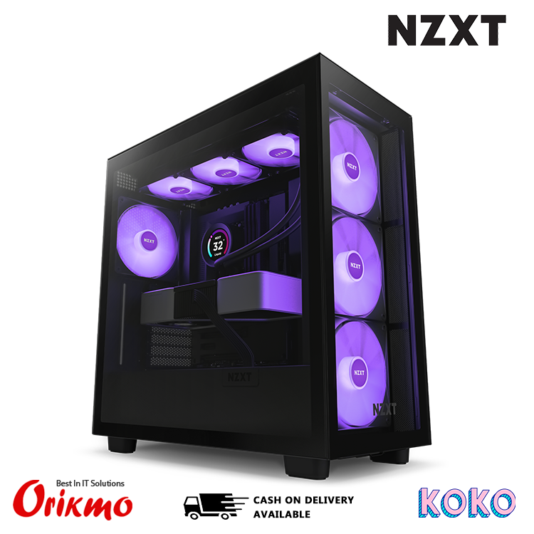 NZXT H7 ELITE BLACK ATX MID TOWER CASE CM-H71EB-02