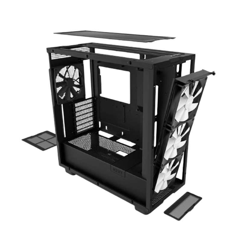 NZXT H7 ELITE BLACK ATX MID TOWER CASE CM-H71EB-02