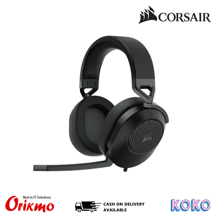 CORSAIR HS65 SURROUND WIRED CARBON GAMING HEADSET CA-9011270-AP