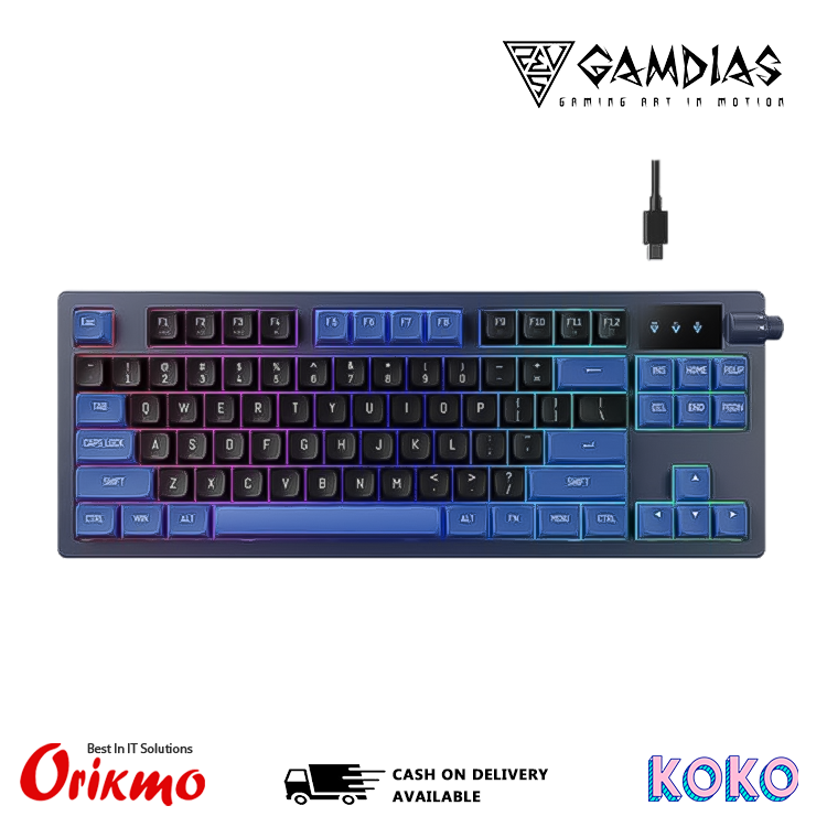 GAMDIAS HERMES E7 RGB MECHANICAL GAMING KEYBOARD 4711514502497