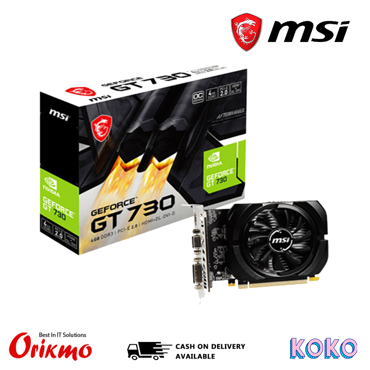 MSI GT730 N730 4GD3V2 GRAPHICS CARD 912-V809-2216