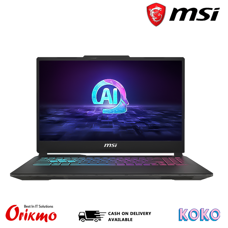 MSI CYBORG 15 AI A1VEK 222LK ULTRA 7 155H 16GB 512GBN RTX4050 6GB 15.6 144HZ W11H TBU7155H16GXXDX11EMH 9S7-15K211-222