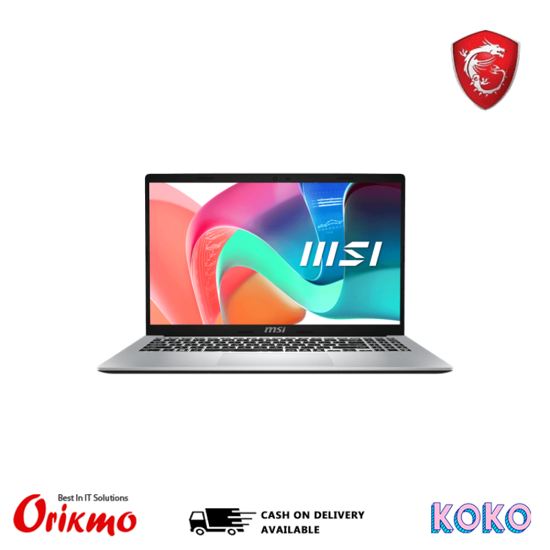 MSI MODERN 15 F13MG-616XLK I3 13TH 1315U LAPTOP (8GB, 512GB, 15.6 FHD 60Hz, DOS | BATTERY & ADAPTER 1Y)