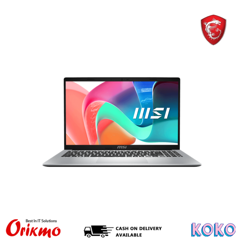 MSI MODERN 15 F13MG-615XLK I5 13TH 1315U LAPTOP (8GB, 512GB, 15.6 FHD 60Hz, DOS | BATTERY & ADAPTER 1Y)