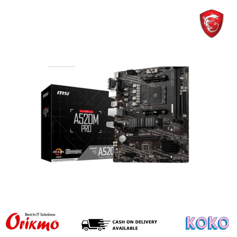 MSI A520M A PRO MOTHER BOARD