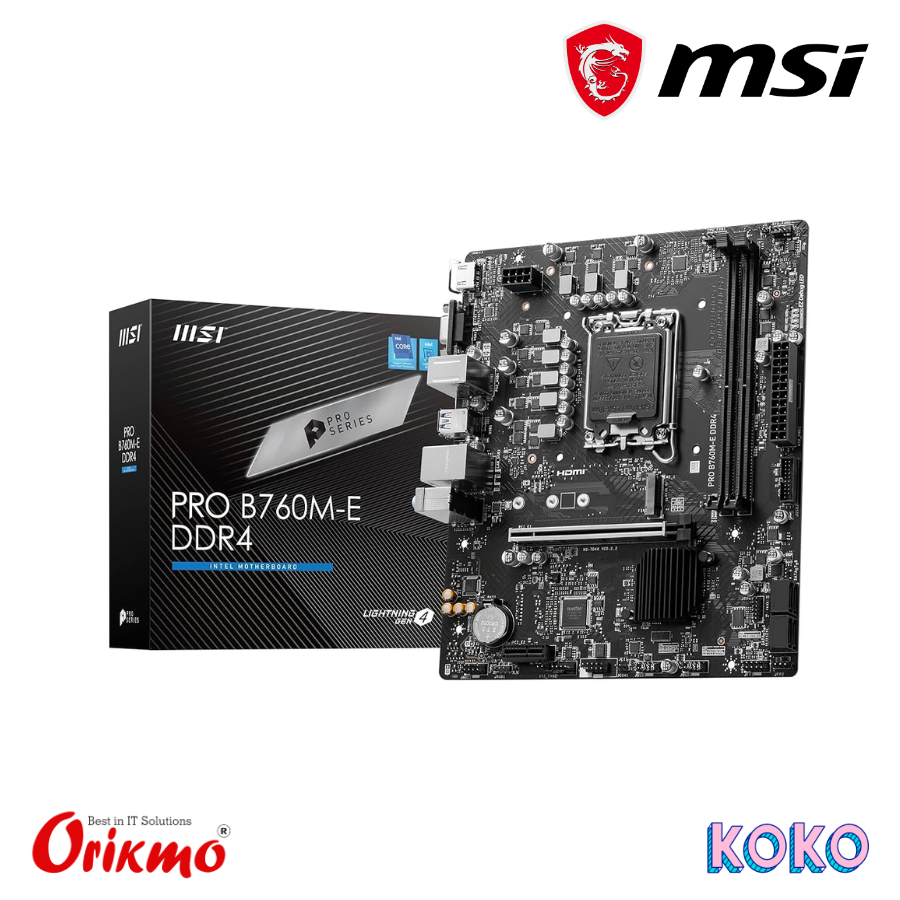 MSI PRO B760M E DDR4 MOTHERBOARD