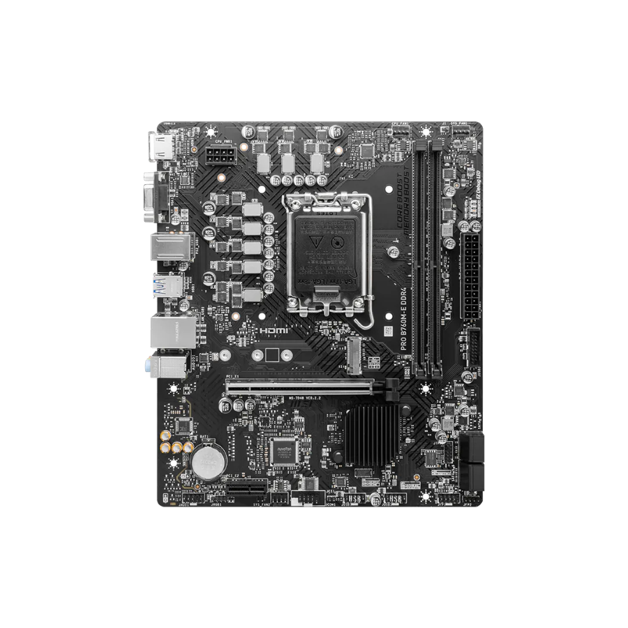 MSI PRO B760M E DDR4 MOTHERBOARD