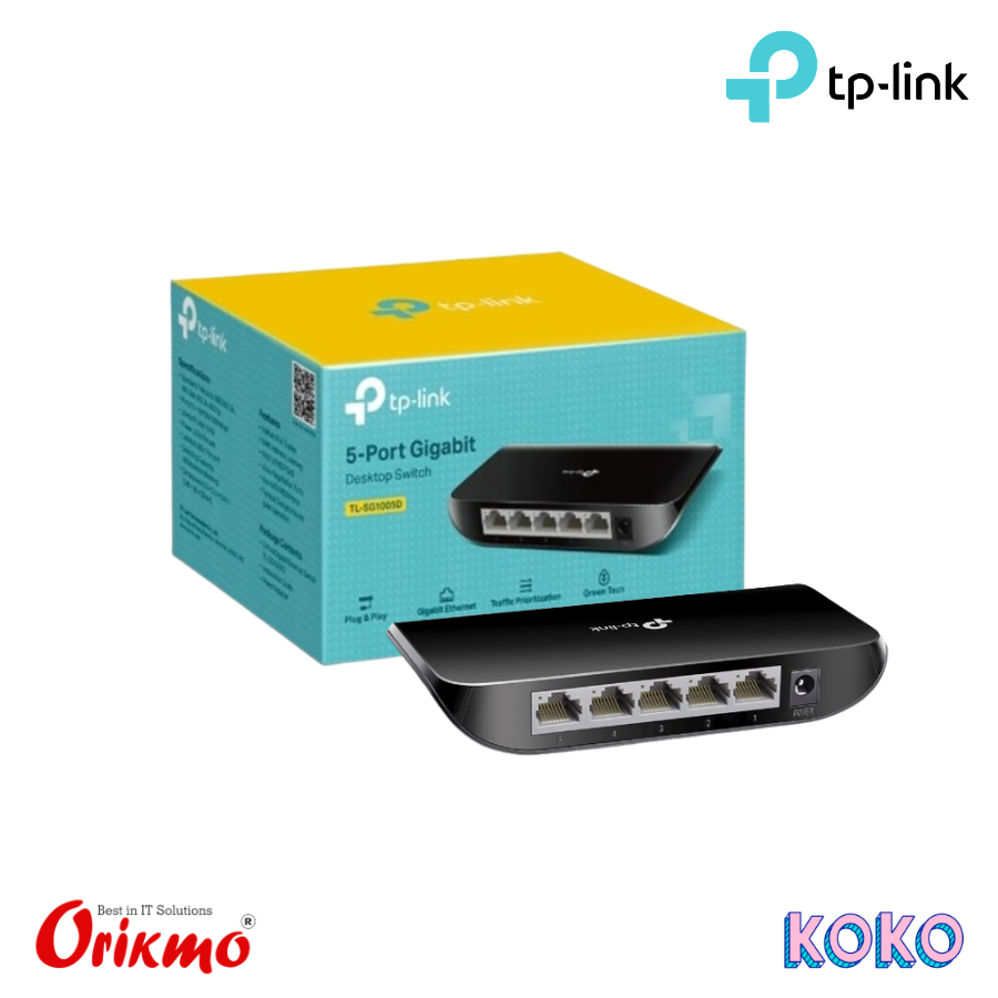 TP LINK TL-SG1005D 5 PORT 100/1000M SWITCH
