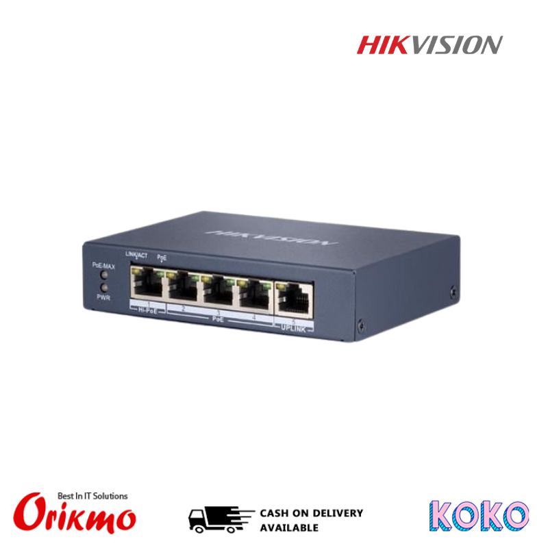 HIKVISION DS-3E0505D-O 5 PORT SWITCH