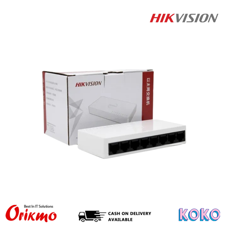 HIKVISION DS-3E0108D-O 8 PORT FAST ETHERNET SWITCH