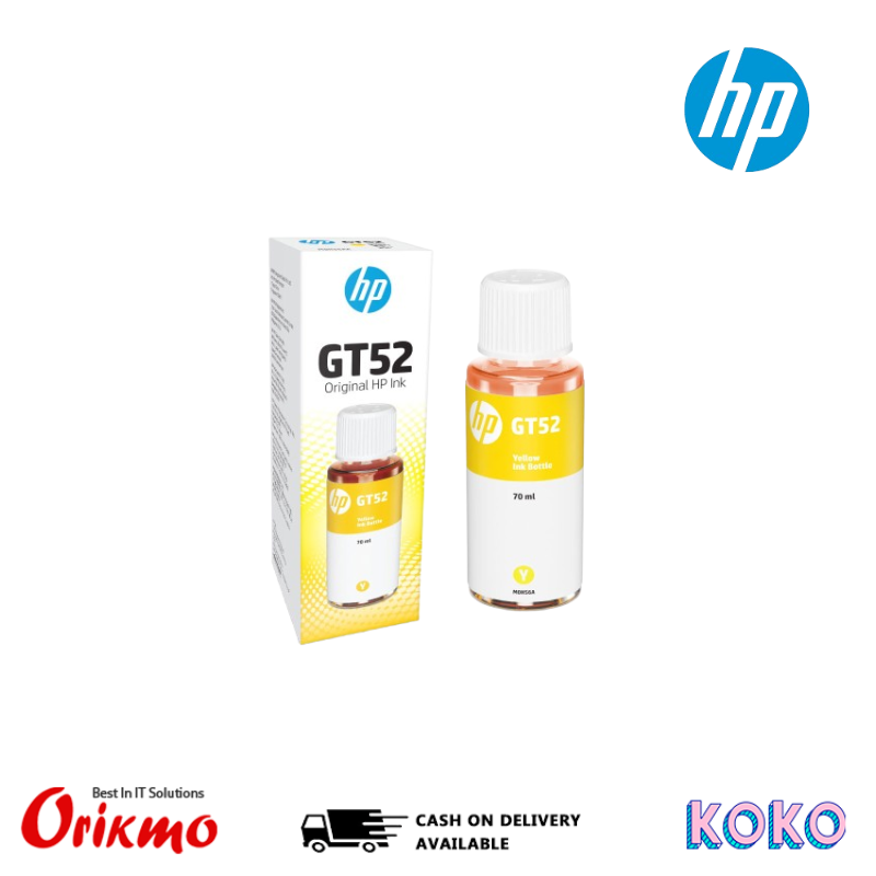 INK BOTTLE HP GT52 YELLOW