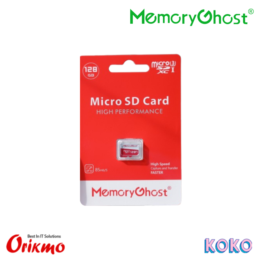 MEMORY GHOST 128GB 85MB/s MICRO SD MEMORY CARD