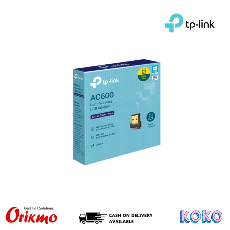 TP LINK ARCHER T600U NANO AC600 WIRELESS USB ADAPTER