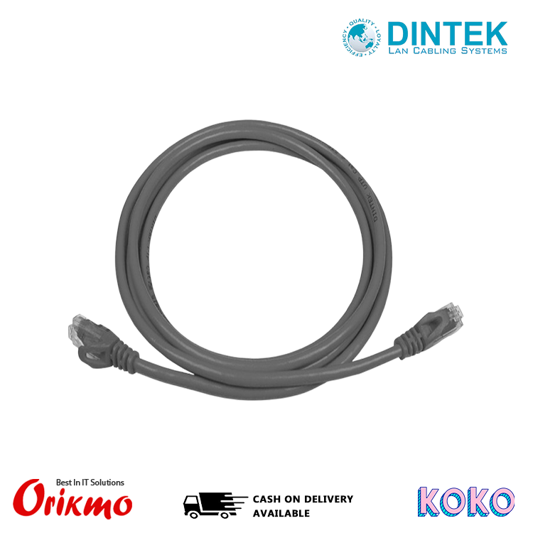 DINTEK 2M CAT 6 GREY PATCH CODE
