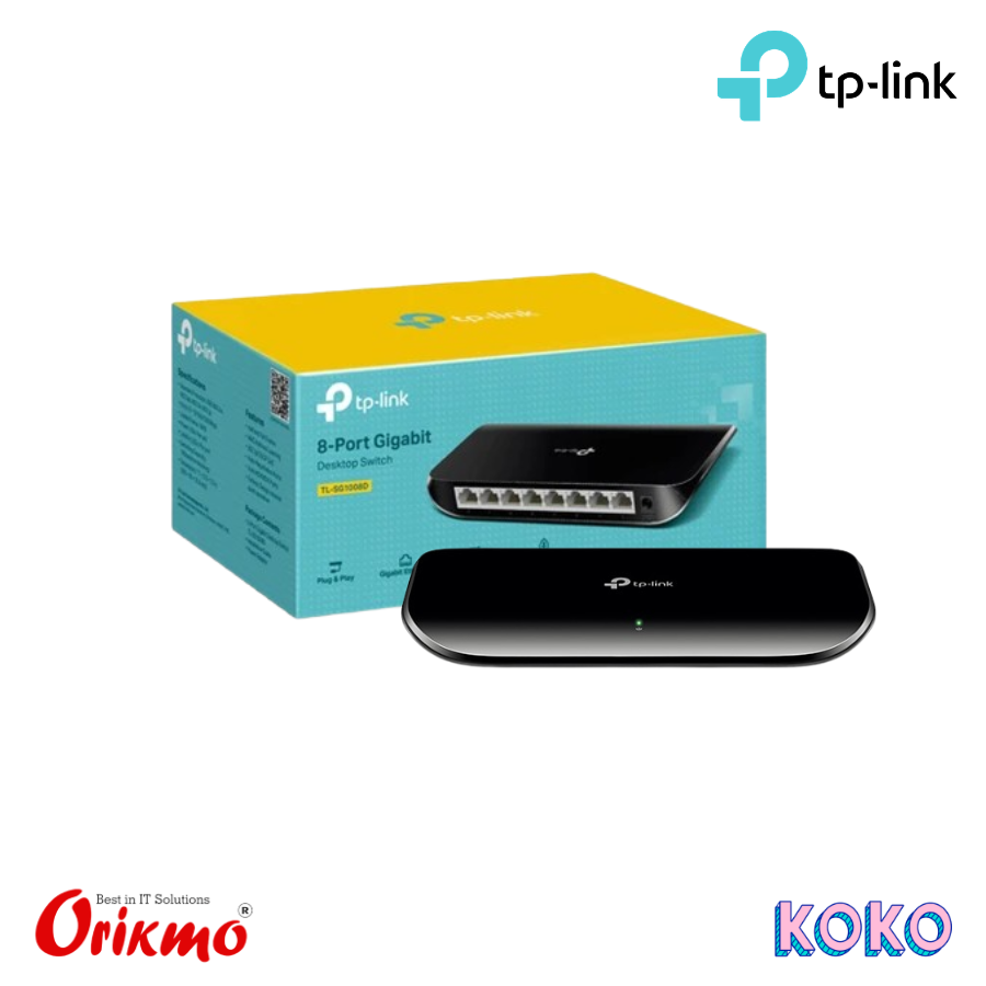 TP LINK TL-SG1008D 8 PORT 10/1000M GIGABIT DESKTOP SWITCH
