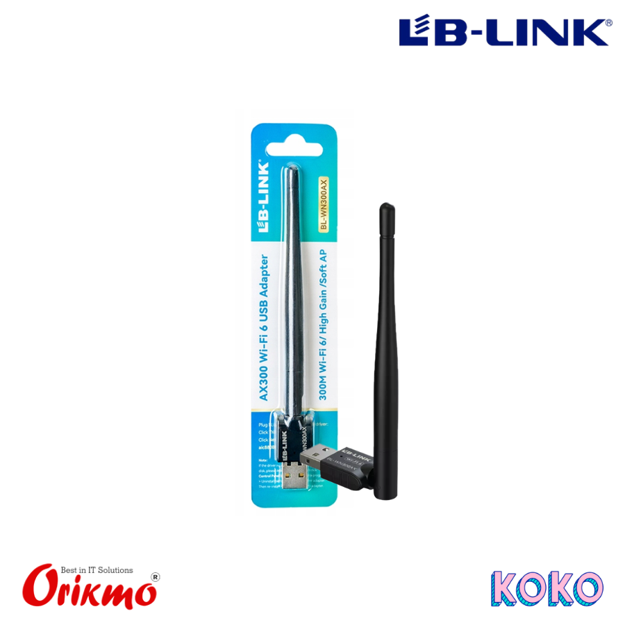 LB LINK BL-WN300AX 300Mbps WIFI USB ADAPTER - ANTENNA
