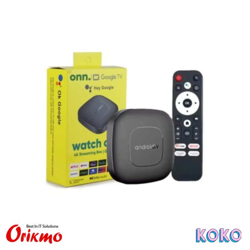 ONN. GOOGLE TV 4K TV BOX (2GB, 16GB, ANDROID 13)