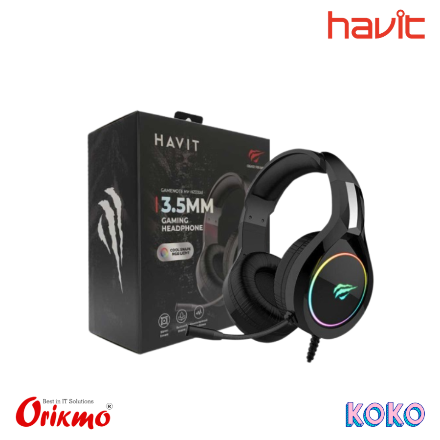 HAVIT GAMENOTE HV2232D 3.5MM RGB GAMING HEADPHONE