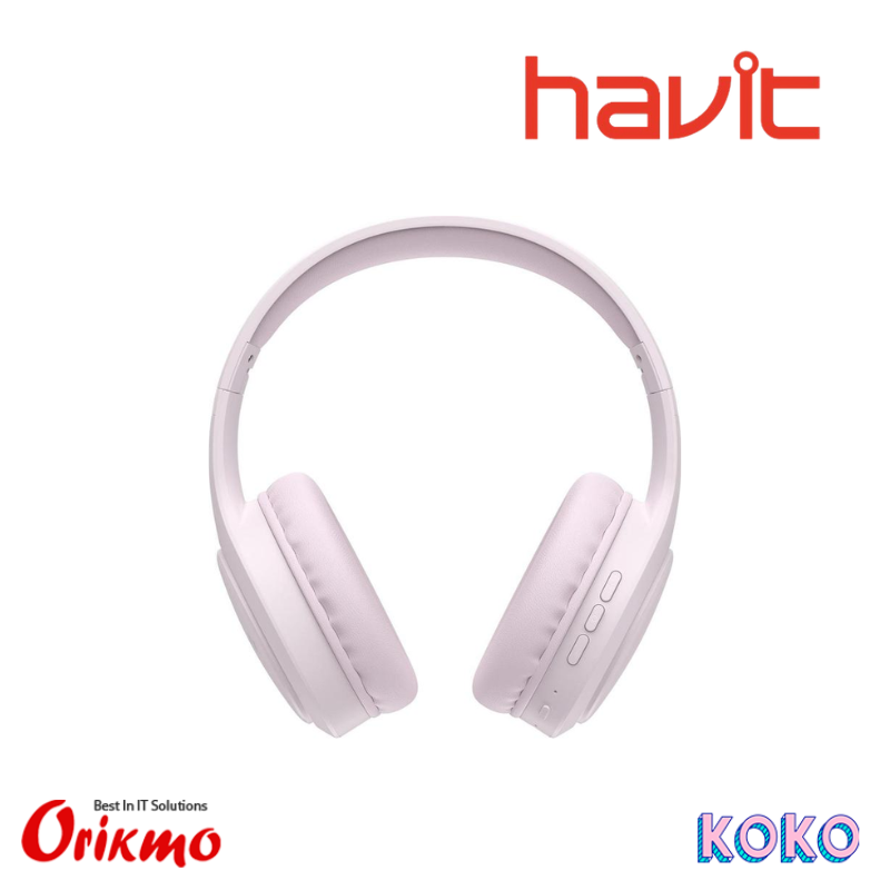HAVIT H633BT BLUETOOTH HEADPHONE (PINK)