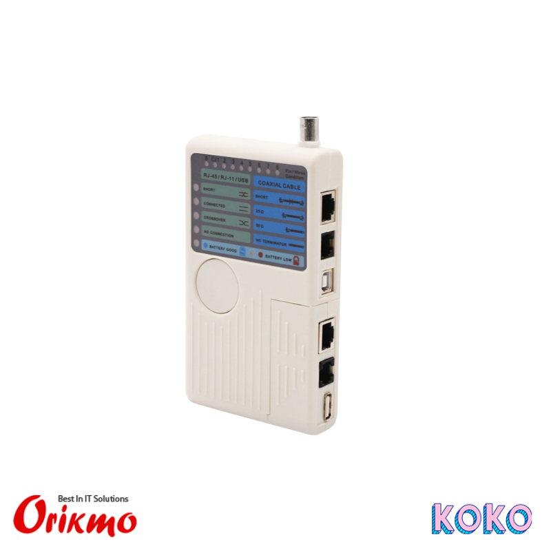 REMOTE CABLE TESTER 4 IN 1 (RJ44, RJ11, USB, BNC)