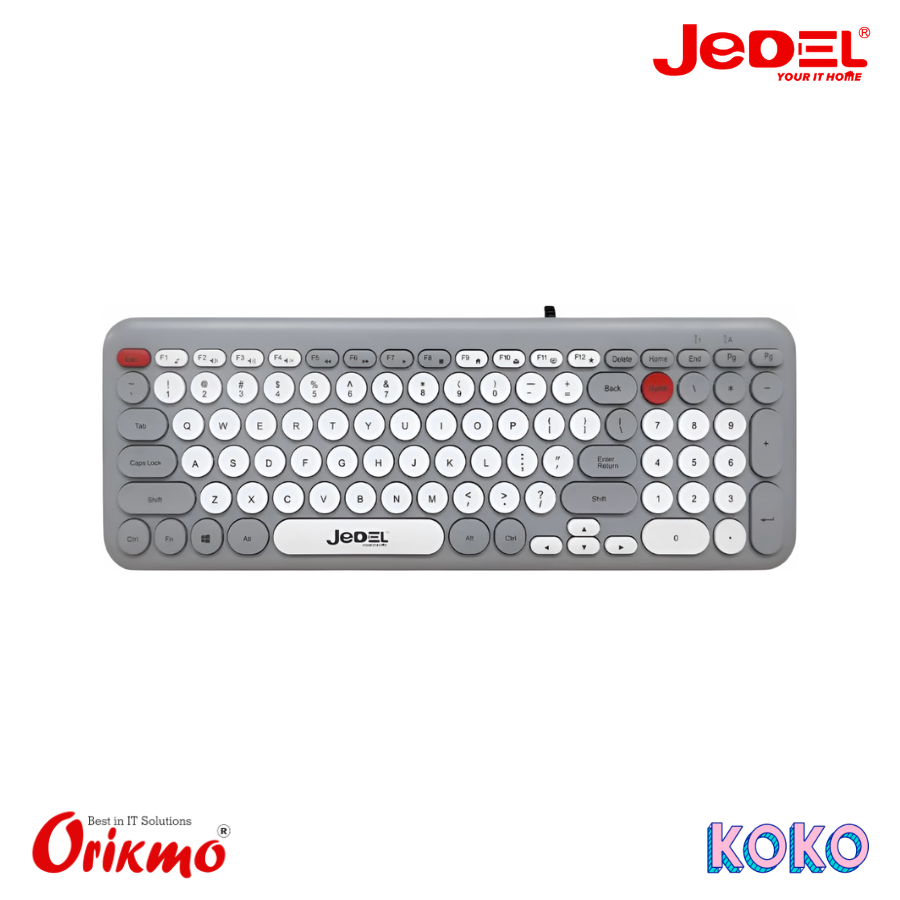 JEDEL K35 WIRED ROUND KEYCAP KEYBOARD