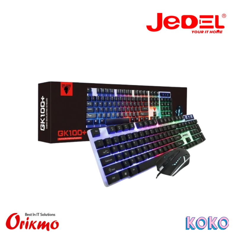 JEDEL GK100+ PRO GAMING KEYBOARD AND MOUSE COMBO