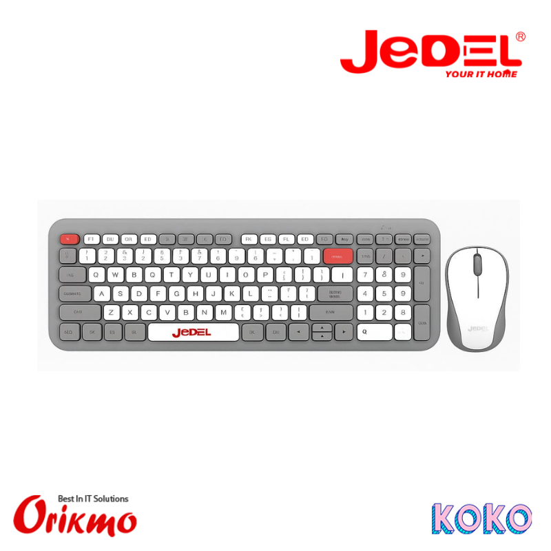 JEDEL WS739 WIRELESS KEYBOARD AND MOUSE COMBO