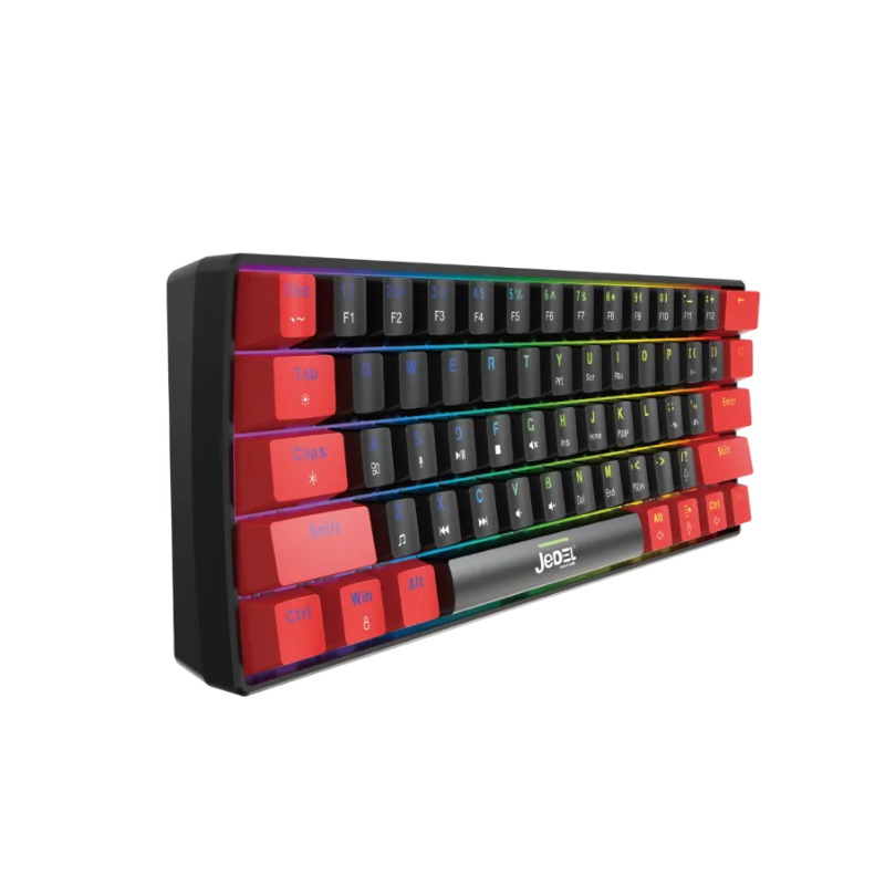 JEDEL KL-69 PORTABLE CONTRACTED RAINBOW LIGHTING MECHANICAL KEYBOARD