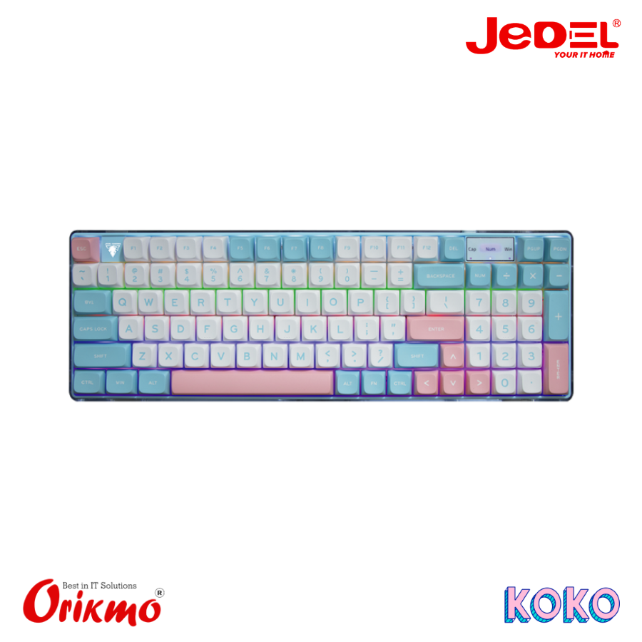 JEDEL KL-139 MECHANICAL BACKLIGHTING KEYBOARD - COLOUR