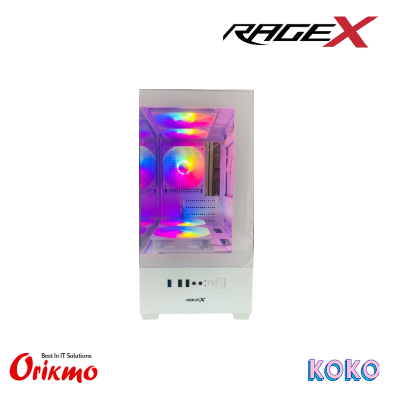 RAGEX AQUA GAMING CASING - WHITE