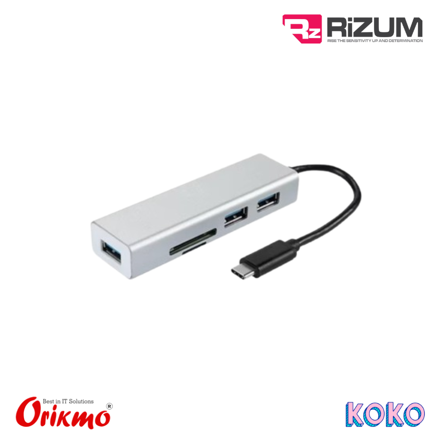 RIZUM H40 USB 3.0 TYPE-C | USB HUB (USB 3 PORT,SD,MICRO SD)