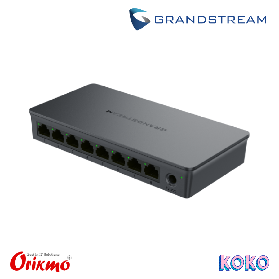 GRANDSTEAM GWN7701 8 PORT GIGABIT UNMANAGED ETHERNET SWITCH