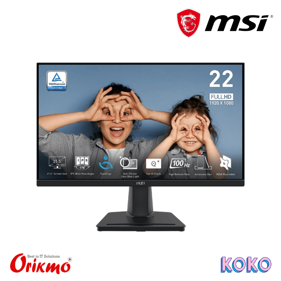 MSI PRO MP225 21.5FHD IPS 100HZ MONITOR