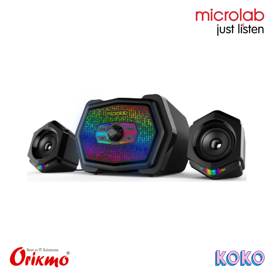 MICROLAB U-220 2.1 MULTIMEDIA RGB USB GAMING SPEAKER