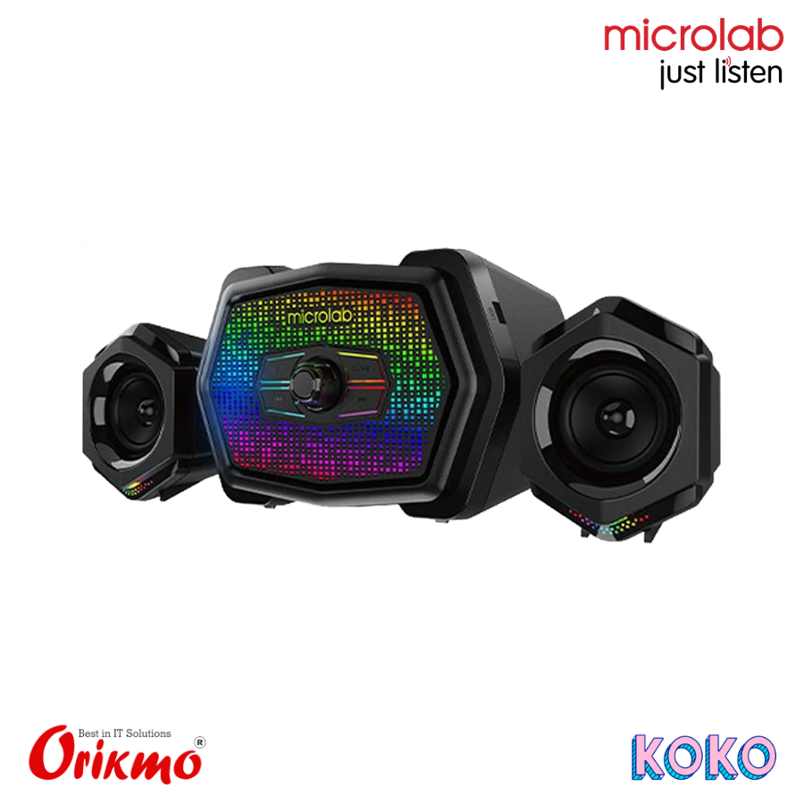 MICROLAB U-220 2.1 MULTIMEDIA RGB USB GAMING SPEAKER