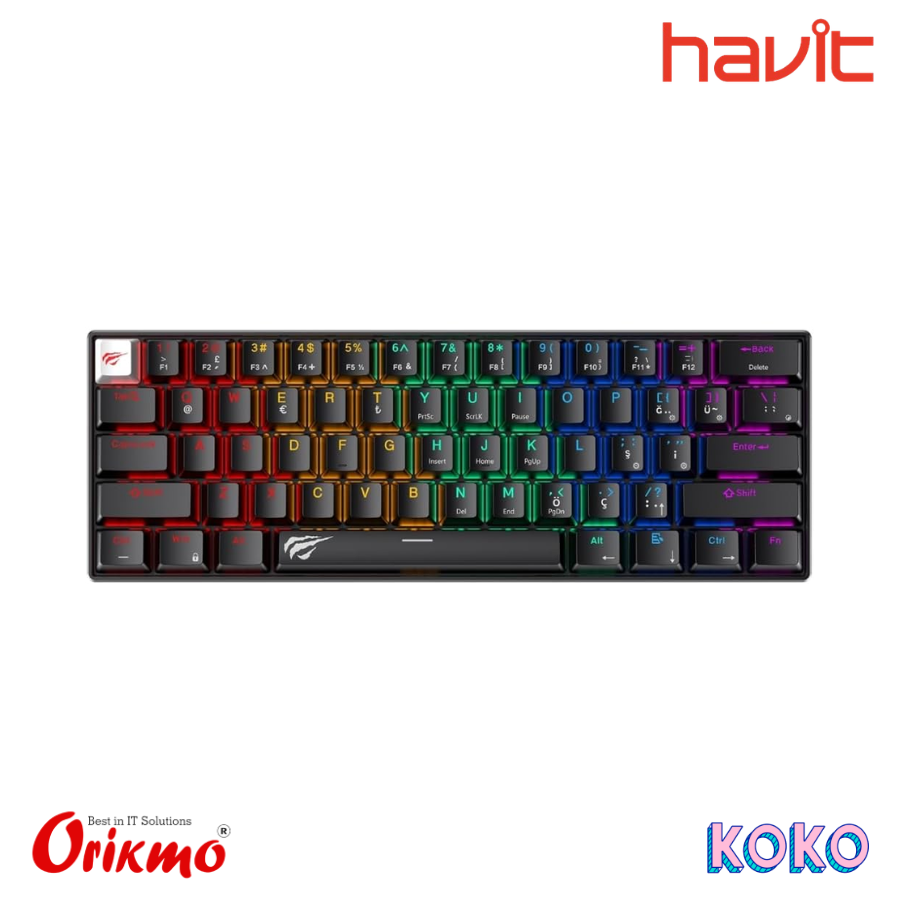 HAVIT KB903L MECHANICAL KEYBOARD - BLACK