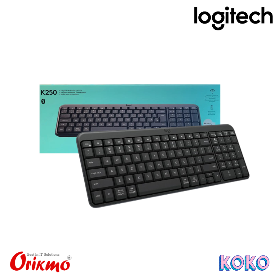 LOGITECH K250 COMPACT WIRELESS KEYBOARD