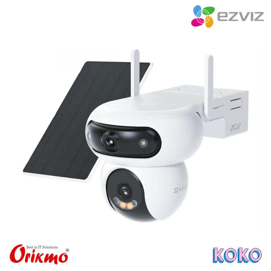 EZVIZ CS-HB90X/SP (4MP+4MP, W4GA) 4G | WIFI CAMERA & SOLAR PANEL KIT