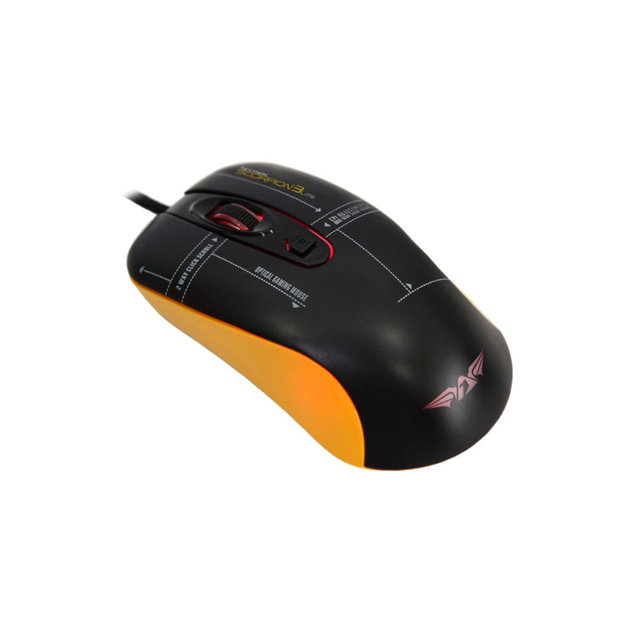 ARMAGGEDDON TEXTRON SCORPION 3 LITE WIRED GAMING MOUSE