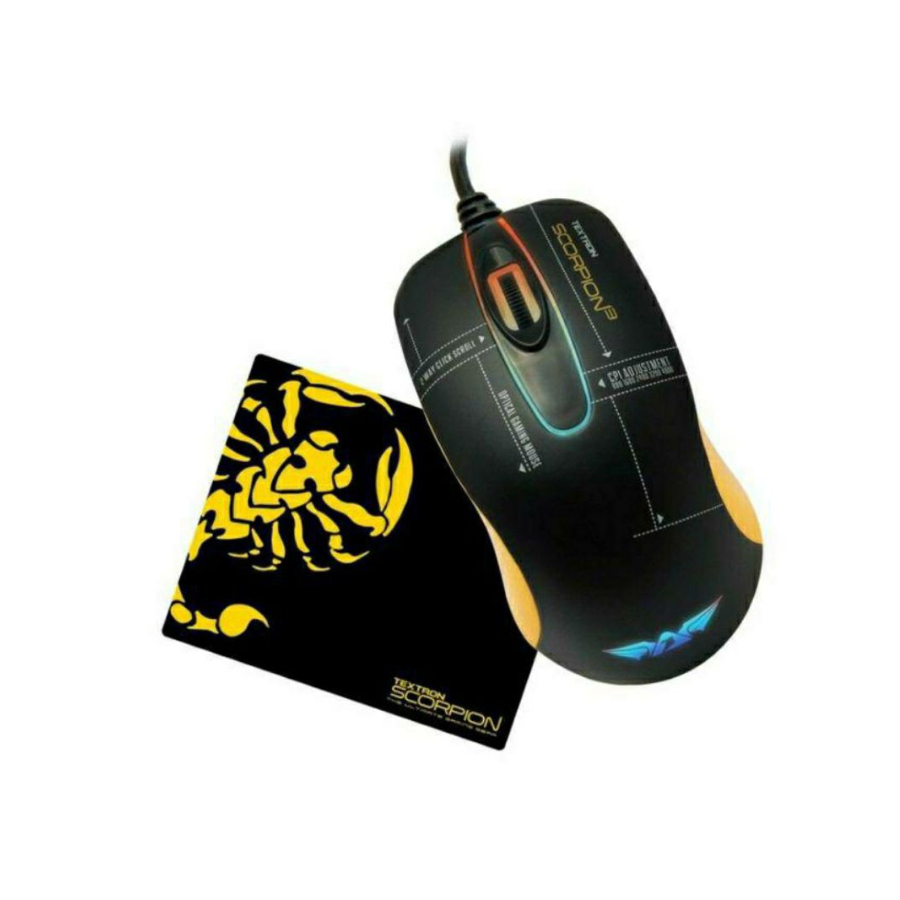 ARMAGGEDDON TEXTRON SCORPION 3 LITE WIRED GAMING MOUSE