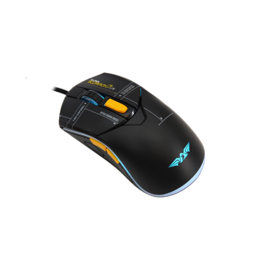 ARMAGGEDDON TEXTRON SCORPION 7 LITE WIRED GAMING MOUSE
