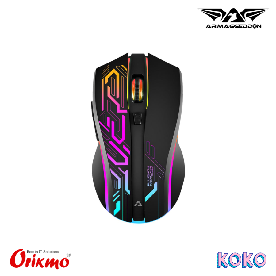 ARMAGGEDDON MIKOYAN FOXBAT III NEOGLYPH GAMING MOUSE - BLACK