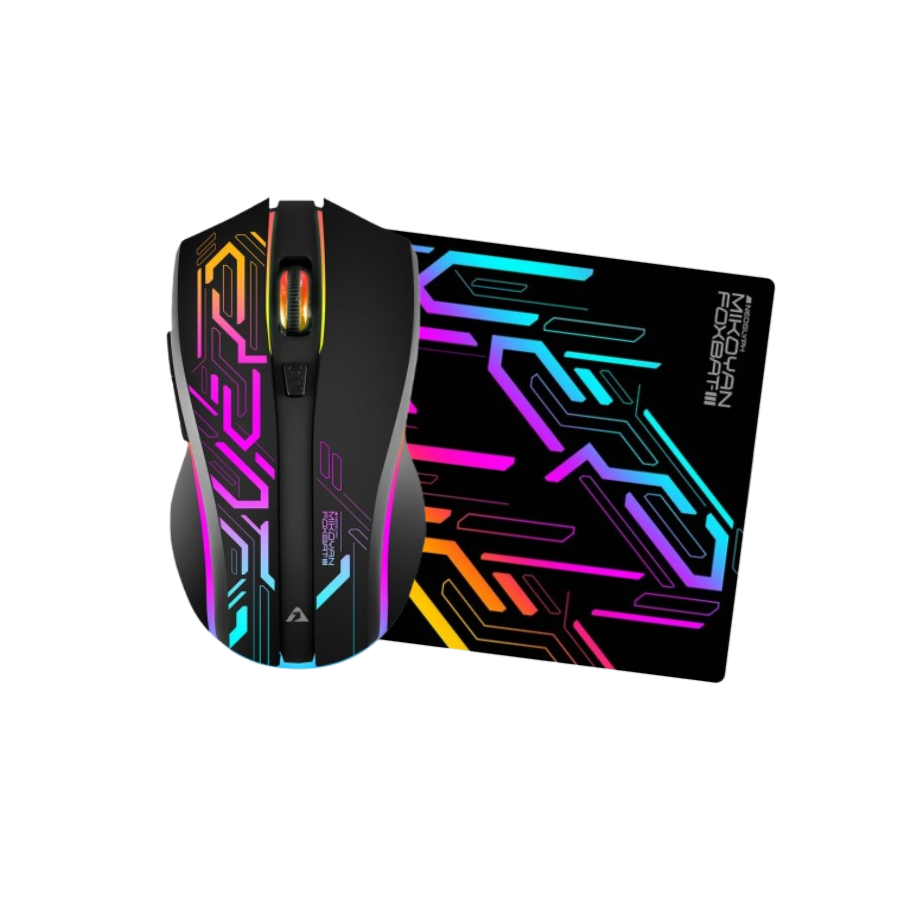 ARMAGGEDDON MIKOYAN FOXBAT III NEOGLYPH GAMING MOUSE - BLACK